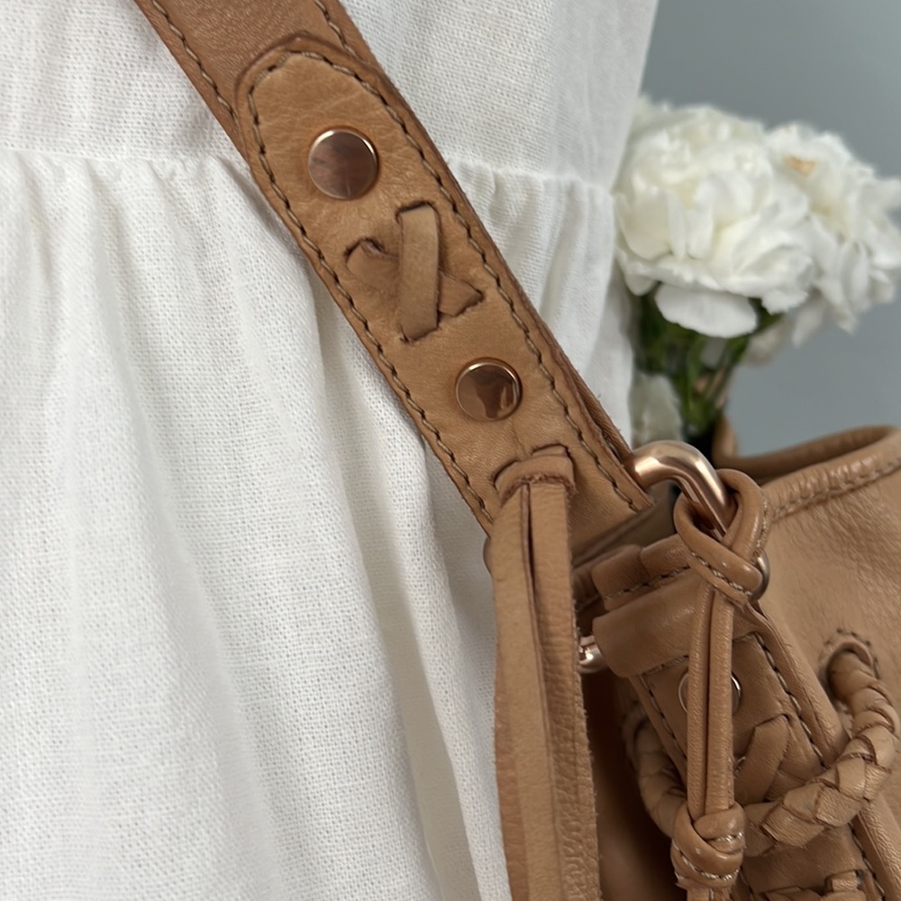 JOIE Mabel Leather Bucket Bag - Brown Cross body - Picture 6 of 16